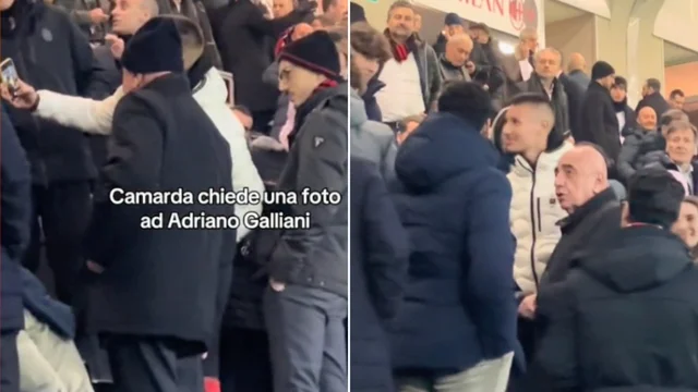 Camarda chiede una foto a Galliani ma lui non lo riconosce: la reazione del giovane calciatore