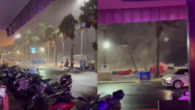 Tornado sulle spiagge di Pattaya Choi in Thailandia: ecco il video