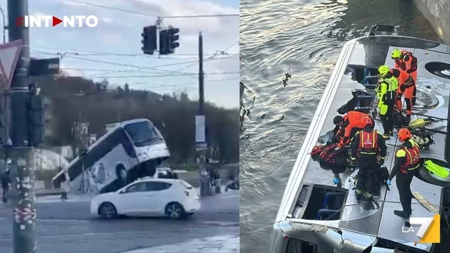 Bus turistico precipita nel Po a Torino: morto l’autista