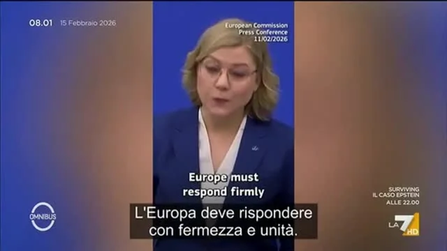 Omnibus Dibattito - Puntata del 15/2/2026