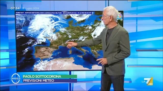 Le previsioni meteo di oggi