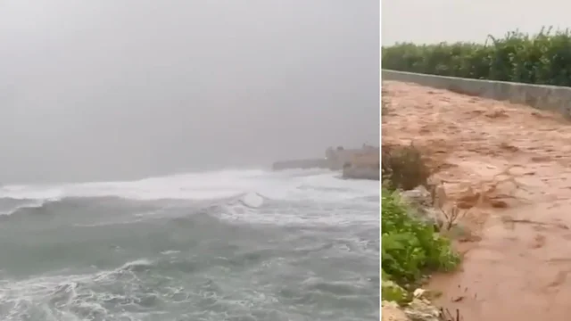 Maltempo in Sicilia, la furia dell'uragano Apollo: onde alte 4 metri a Siracusa