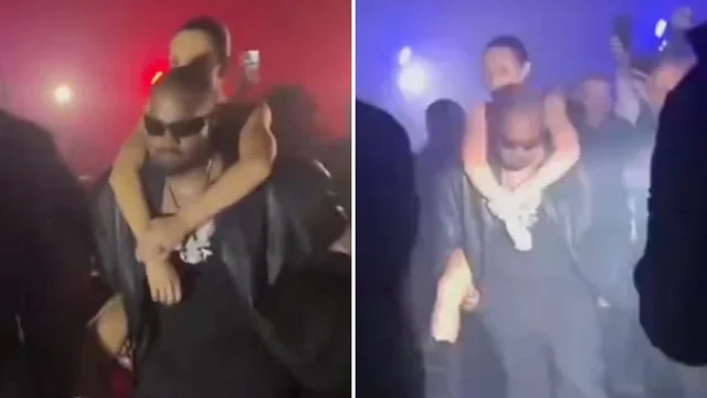 Bianca Censori indossa un altro look trasparente all'after party dei Grammy: poi va via sulle spalle di Kanye West