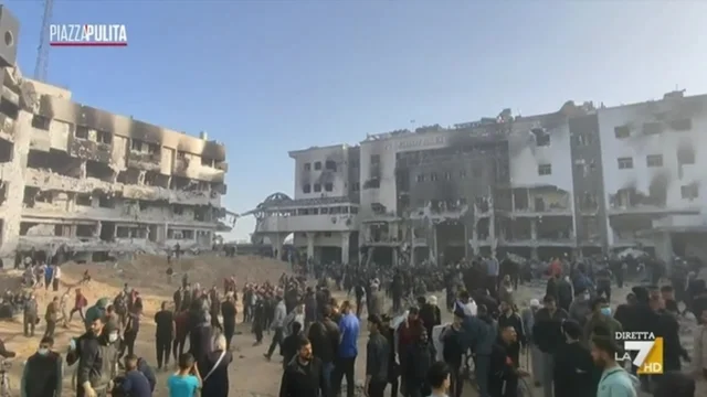 Gaza, l’ospedale Al Shifa non esiste più: le immagini