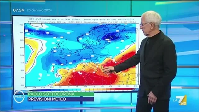 Meteo LA7 20/01/2024