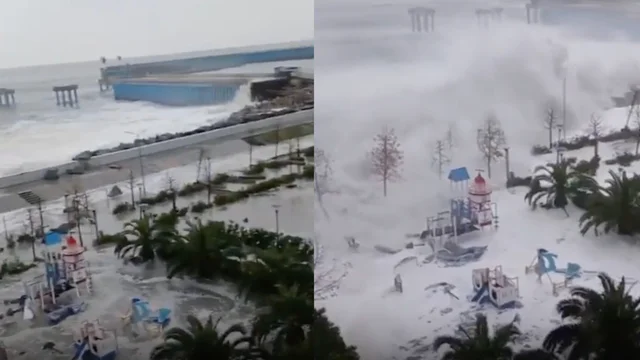 Tempesta nel Mar Nero, l'inondazione causa il blackout in Crimea