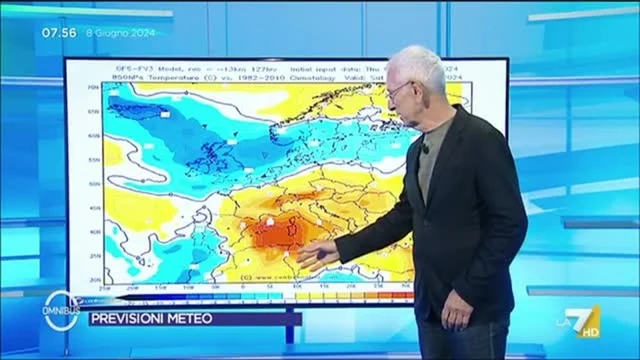 Meteo LA7 - 8/6/2024