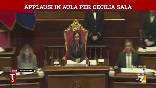 Liberazione Cecilia Sala: il video dell'applauso in Senato