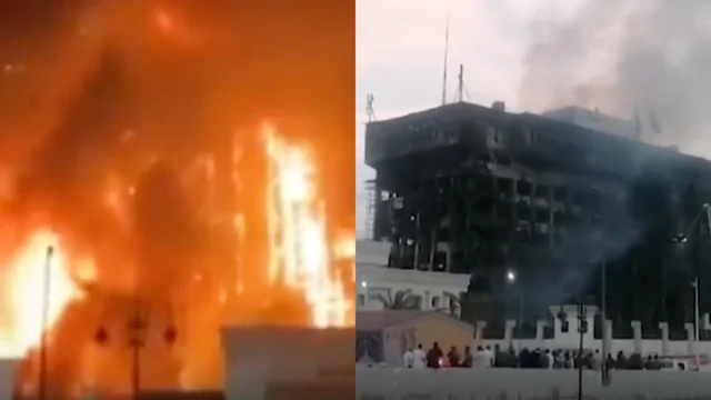 Egitto, incendio nella stazione di polizia con 100 feriti: video