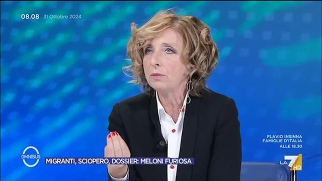 Migranti, sciopero, dossier: Meloni furiosa - Omnibus, 31/10/2024