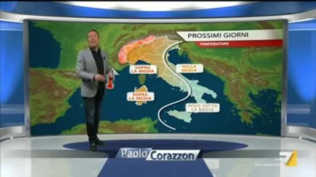 Il meteo della sera del 14 febbraio