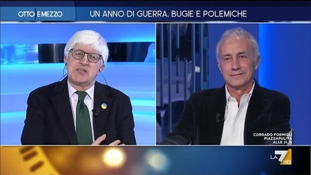 Un anno di guerra, bugie e polemiche - Otto e Mezzo - Puntata del 23/02/2023