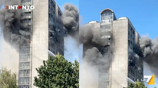 Incendio a Londra, in fiamme l’11° piano di un palazzo a Walworth