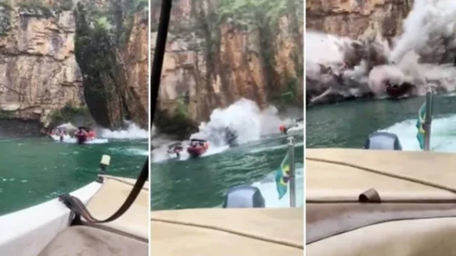 Un tratto di scogliera cade sulle barche: 7 morti e 32 feriti