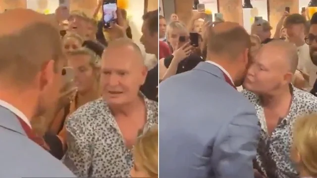Gascoigne con il Principe rompe il protocollo: la reazione di William