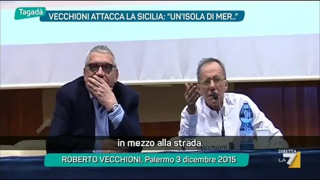 Vecchioni attacca la Sicilia: 'Un’isola di mer..'