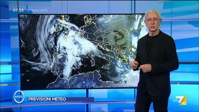 Previsioni Meteo di oggi di Paolo Sottocorona del 21/3/2025