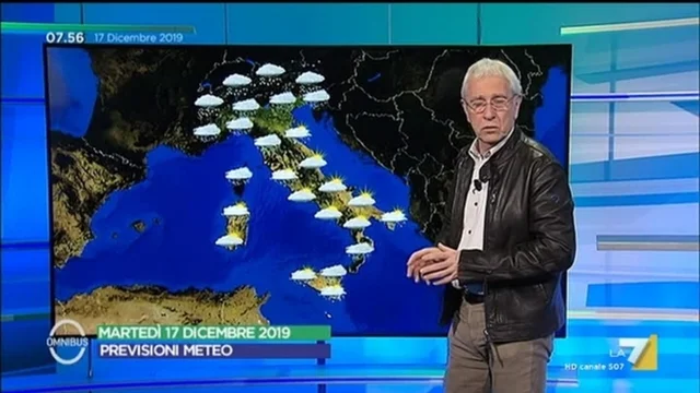 Le previsioni meteo del 17/12/2019