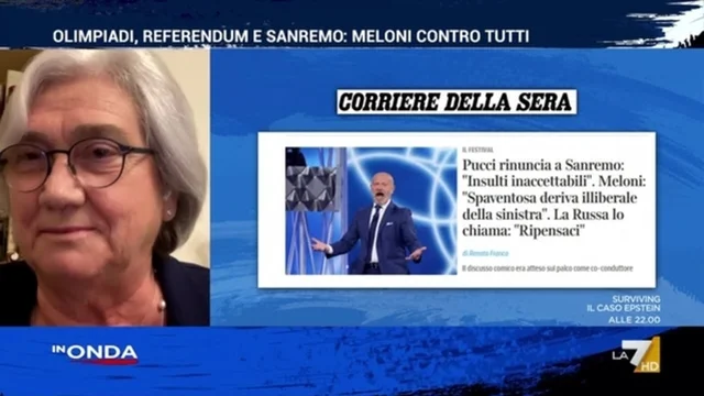 Pucci, botta e risposta Cerasa–Bindi: "Io disperata? Lo sono per Meloni che si occupa di queste cose"