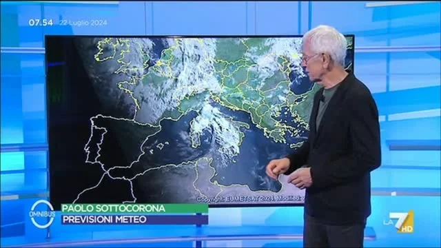 Le previsioni meteo di oggi
