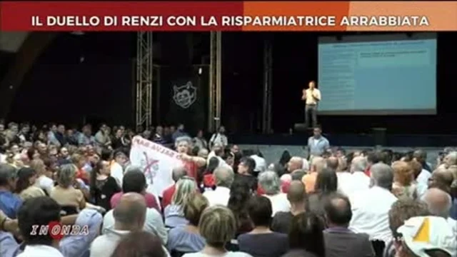 Il duello di Renzi con la risparmiatrice arrabbiata