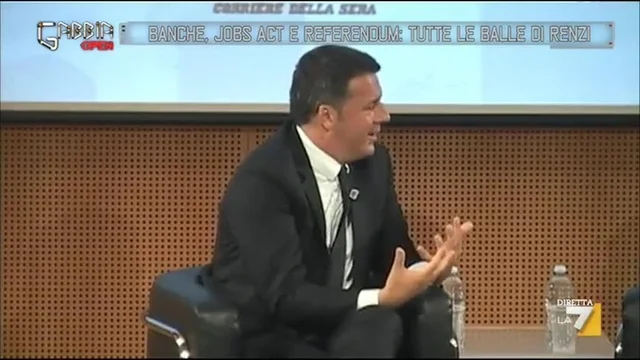 Banche, jobs act e referendum: tutte le balle di Renzi