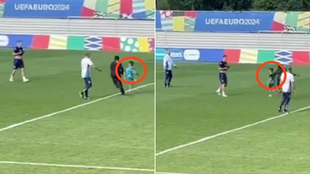 Il bambino sfugge ai controlli e corre verso Spalletti: la reazione del ct è virale