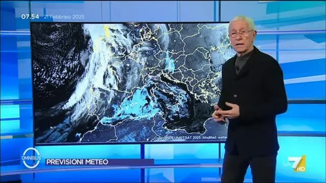 Previsioni Meteo di oggi di Paolo Sottocorona - 21/2/2025