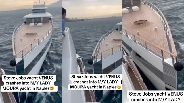 Napoli, incidente tra superyacht milionari, l’ex imbarcazione di Steve Jobs coinvolta