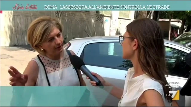Roma: l'assessora all'ambiente controlla le strade