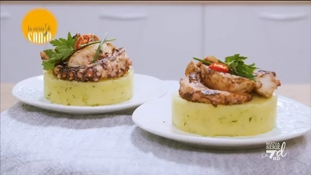 Polpo su tortino di patate