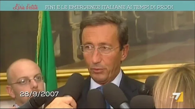 Fini e le emergenze italiane ai tempi di Prodi