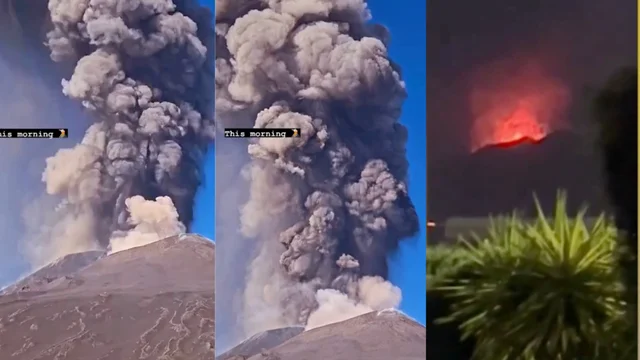 L'Etna erutta ancora: le immagini suggestive