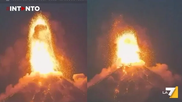 Guatemala: il vulcano Fuego erutta, lava e cenere si innalzano per centinaia di metri