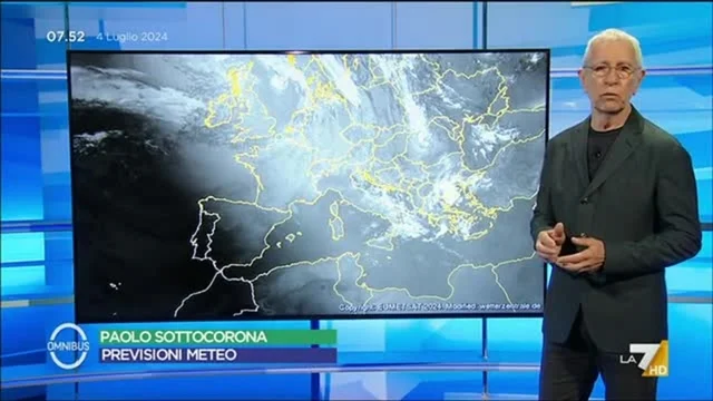 Le previsioni meteo di oggi
