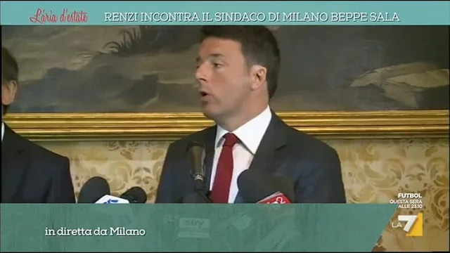 Renzi incontra  il Sindaco di Milano Beppe Sala