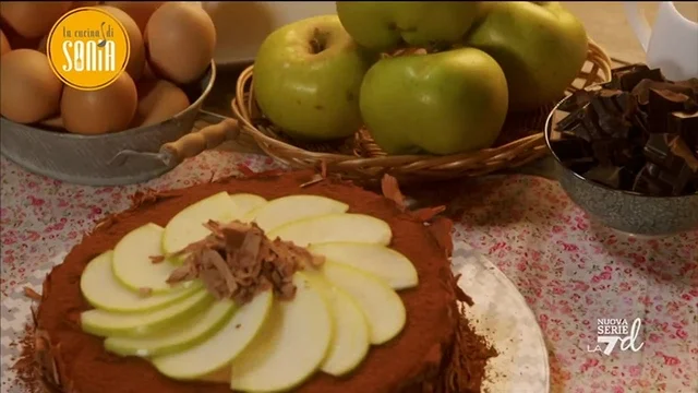 Torta sablée cioccolato e mele