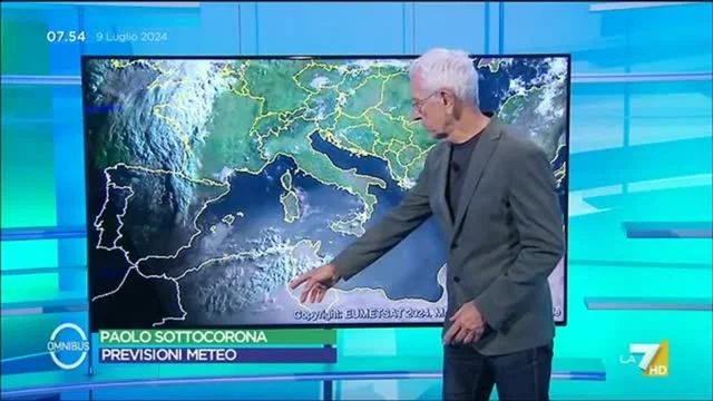 Le previsioni meteo di oggi