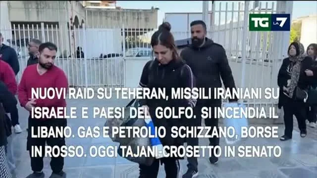 TG LA7 edizione delle 13.30 del 2/3/2026