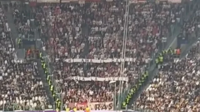 Champions League, polemica per lo striscione esposto dai tifosi dello Stoccarda contro la Juventus
