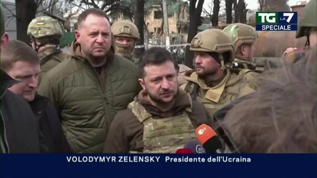 Zelensky a Bucha: "È un vero e proprio genocidio"