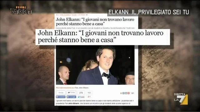 Elkann, il privilegiato sei tu
