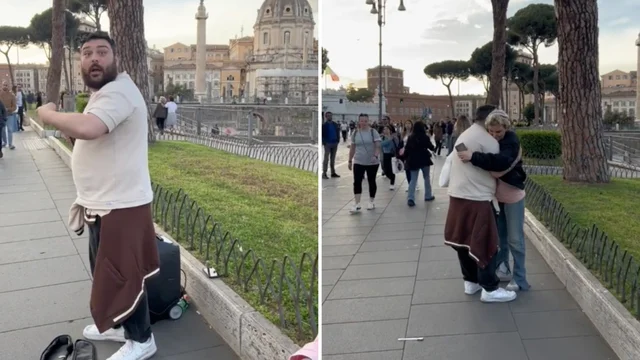 L'artista di strada vede Arisa e corre ad abbracciarla. La reazione della cantante