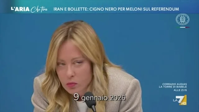 Iran e bollette: cigno nero per Meloni sul referendum