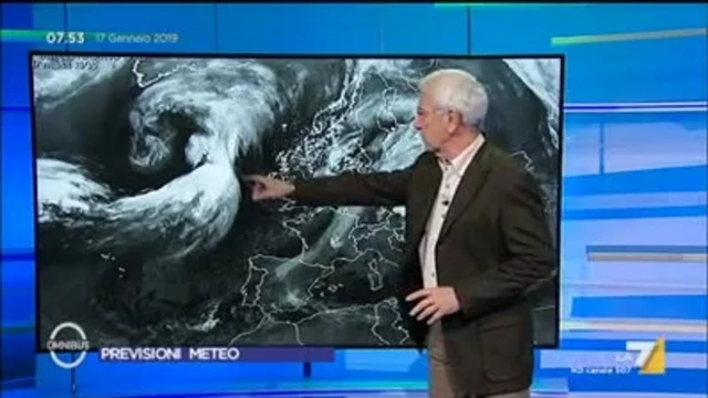 Il meteo del 17 gennaio