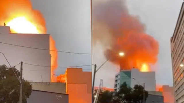 Fiamme nel centro città: crolla un palazzo dopo l'incendio