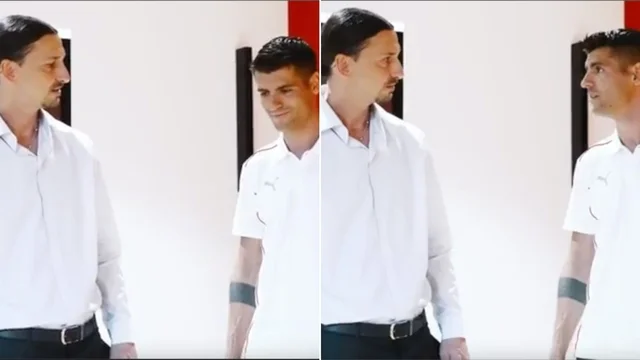 Ibrahimović accoglie Morata, poi la domanda sulla famiglia. Lo spagnolo risponde così
