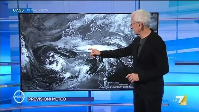 Previsioni Meteo di oggi di Paolo Sottocorona - 10/3/2025