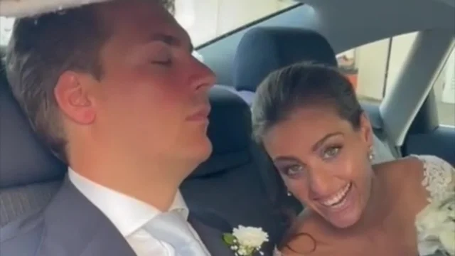 Lo sposo si addormenta prima della cerimonia: il video è esilarante