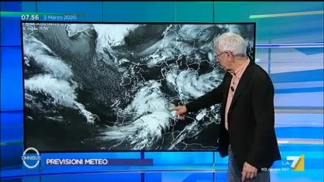 Le previsioni meteo di lunedì 2/03/2020